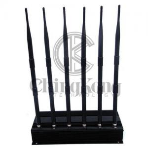 China 6 Antennas Cell Phone Disruptor Jammer Portable Cellphone Signal Jammer on sale