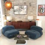 Modern Nordic Luxury Velvet Fabric Living Accent Sofa Chair Cashmere Fabric
