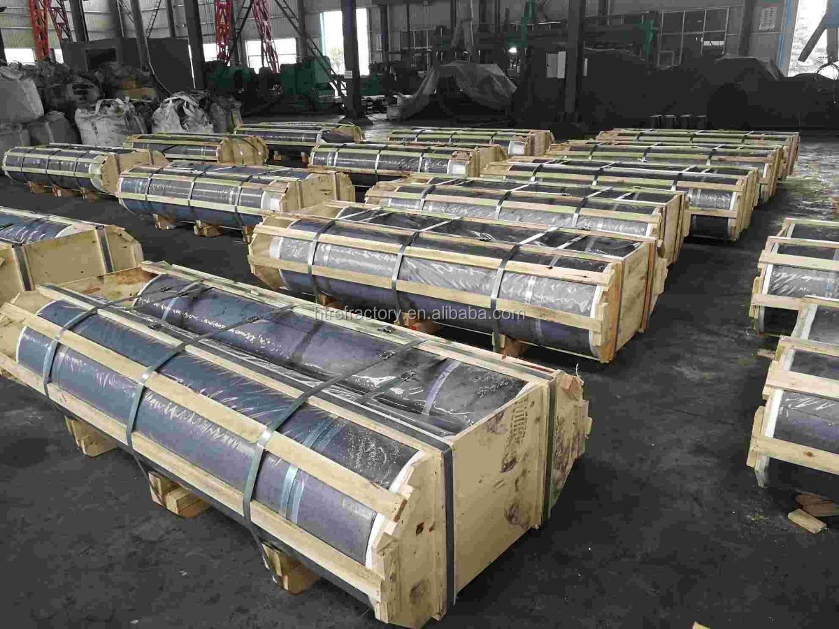 8-12 Mpa Flexural Strength UHP Graphite Electrode for Arc Furnaces Degassing Rod Included
