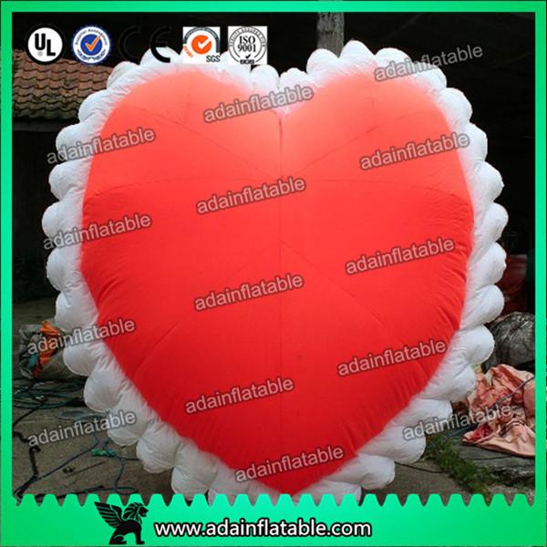 Huge 2m Inflatable Heart Balloon Custom Inflatable Products For Holiday