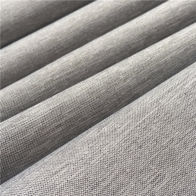150D Fine Plain Cationic Two-Tone Bamboo Slub Style Mini Matt Fabric for Shirts Summer Clothing