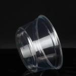 3oz PLA Plastic Disposable Condiment Cups With Hinged Lid Eco Friendly