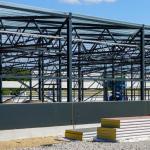 Clear Span Metal Buildings Workshop , Customized Light Steel Frame Commercial