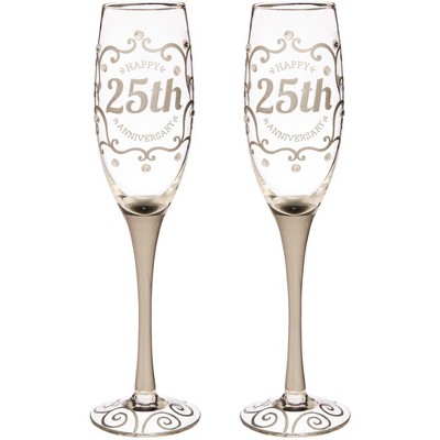 Professional custom personalized lead-free crystal champagne flute glass cup