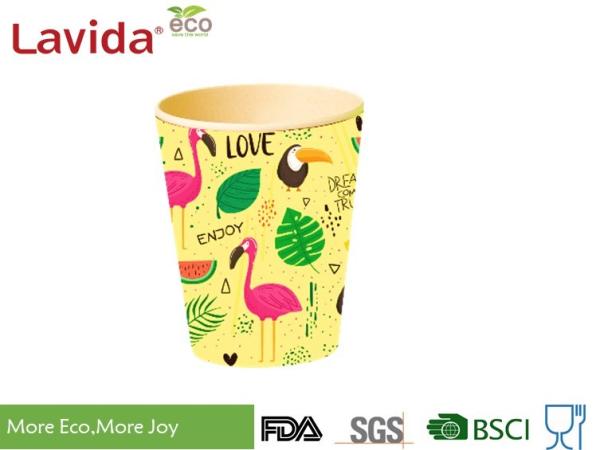 OEM ODM Decal Printing Bamboo Fibre Eco Cup Coffee Mug Shatter Proof Easy