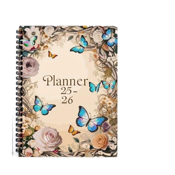 Standard Size Spiral Hardcover Notebook with Embossed Design Technique and Elastic Band Closure