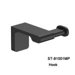 Stainless steel Wall mounted bathroom Black holder cup & tumble holder mat glass