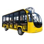 Yellow Color Electric Mini Sightseeing Bus Lead Acid Battery Max Speed 40km/H