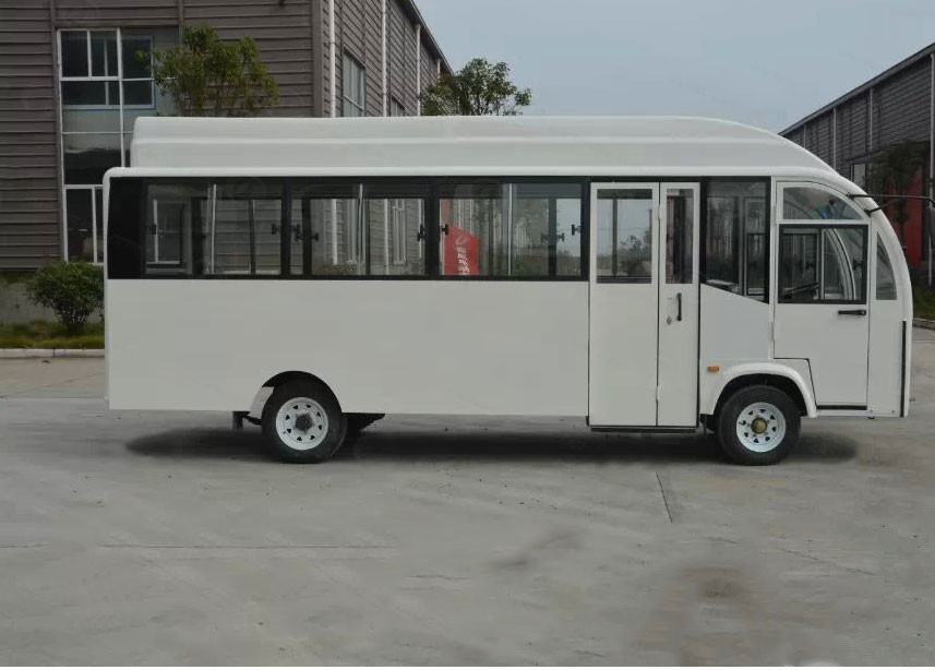 Electric Bus Fully Enclosed Golf Carts With 22 Seats , Curtis 400 A Controller
