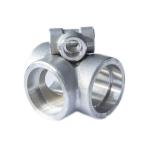 304 304L 316 316L High Pressure Stainless Steel Fittings Equal Tee socket