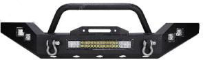 JK Paramount long front bumper Steel Front Bumper 4x4 Winch recovery Bumper for Jepp JK