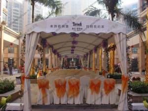 Wholesale Small Size Polygon Tent Black , Outdoor Party Canopy Module Luxury Decoration from china suppliers