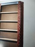 Top Genuine Leather Home Office Bookcase / Shelving Cabinet Solid Structure