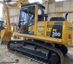 10 Meters Boom Used Excavator Komatsu PC200 Engine 5 Tons - 50 Tons
