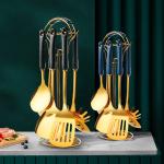 Ceramic Stainless Steel Kitchen Utensils Set Nordic Style For Cooking