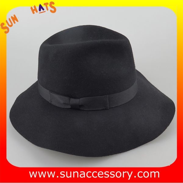 2043 Sun Accessory black wool felt winter mid brim ladies hats ,Shopping online hats and caps wholesaling