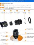 IP68 Nylon Plastic Black PG Cable Glands PG9-PG48 with Traction Relief (Strain