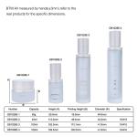 40ml/100ml/120ml/50g Glass White Cylindrical Frosted With White Lid For Cosmetic