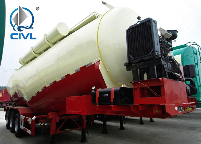 SINOTRUK 58000L Bulk Cement Tank Carrier Trailer with Bohai air compressor SGS Approval