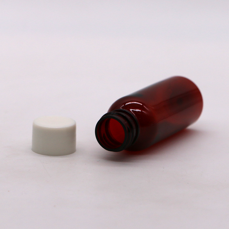GMP Pharmaceutical 30ml PET Plastic Syrup Liquid Bottle with Tamper Proof Screw Cap