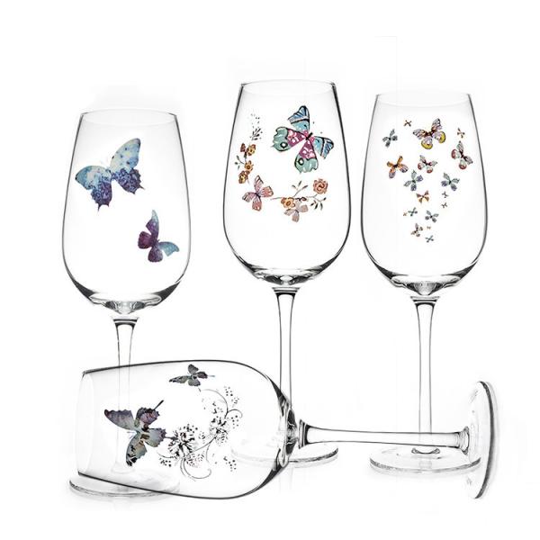 Butterfly Series Transparent Lead-Free Crystal Red Wine Glass Water Glass Glass