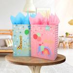 Stickers Colorful Cartoon Animal Candy Paper Gift Bag For Kids Birthday Baby