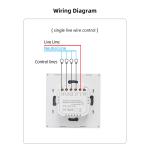 Tuya Zigbee Smart Switch Type 86 For Eu/Uk Standards 4 Gang Tempered Glass Panel