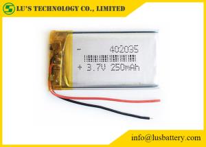 Wholesale PL402035 Lipo Battery 250mah Rechargeable Lithium Ion Polymer Battery Pack 3.7 V rechargeable battery 250mah LP402035 from china suppliers