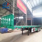 20ft 40ft 45ft Flatbed Truck Trailer with Fuwa Bpw Optional Axle and 2" 50mm