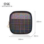Travel Zipper Washing Mesh Polyester Cosmetic Bag