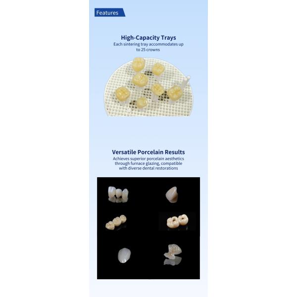 2000W Dental Porcelain Furnace Precision Temperature Control Vacuum Rapid Sintering