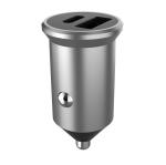 A C Plastic Head Dual Ports PD FCC 18W 2.4A Cell Phone Car Charger