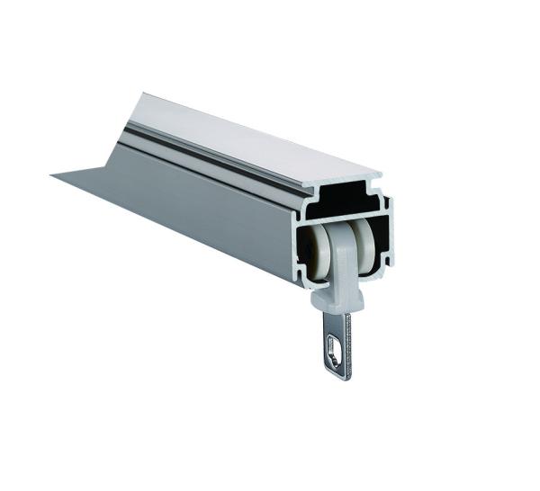 adjustable curtain valance rail curtain rod double Aluminium Sliding Rail Silent