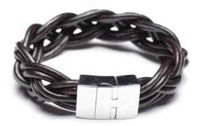 Wholesale Leather Bracelet, Stainless Steel Clasp, 8 Inches from china suppliers