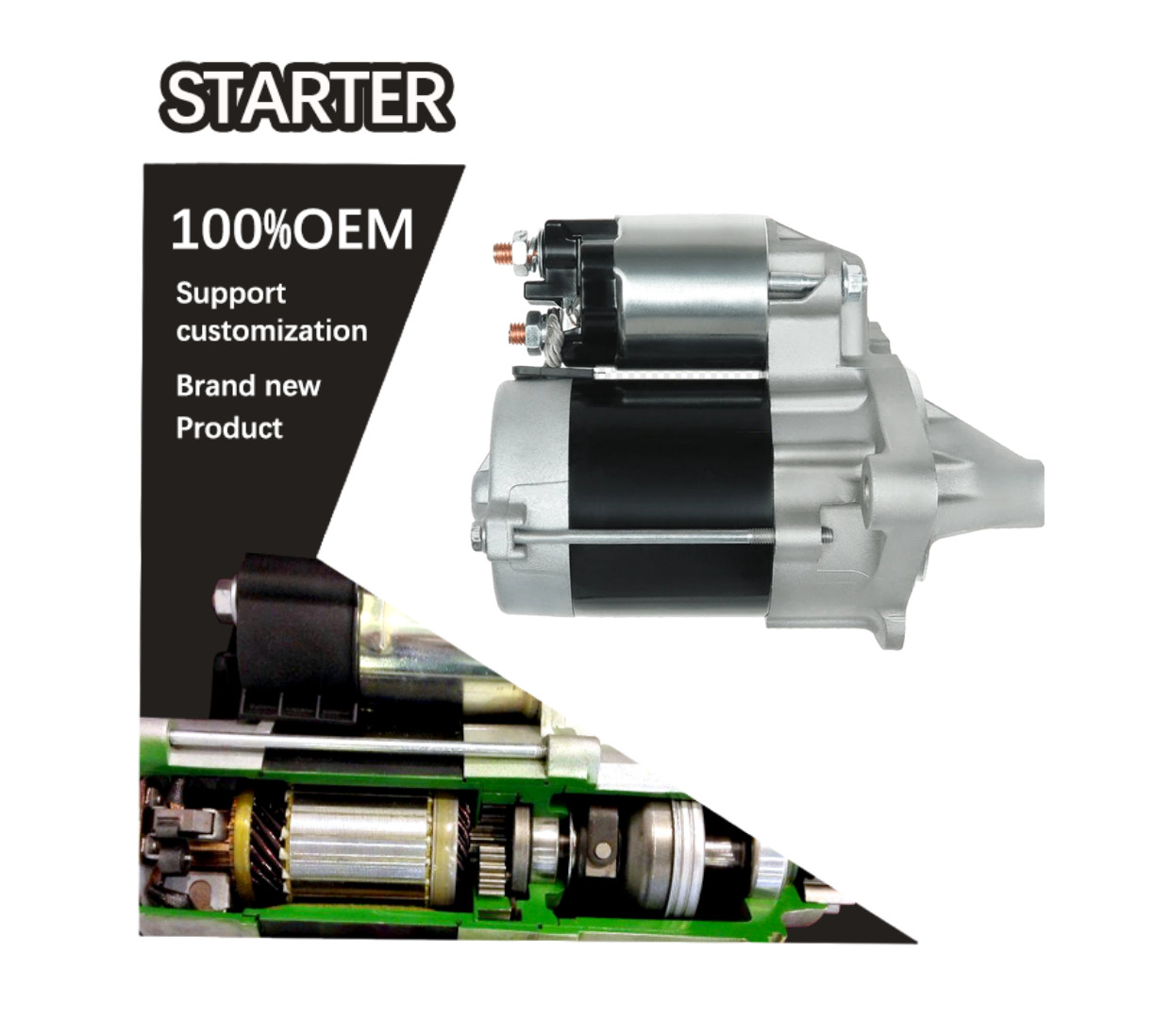 12V 8T CW STARTER 228000-9230, 228000-9232, 228000-9250, 228000-9252, 228000-9253, 2280009232, 428000-0860, 4280000860