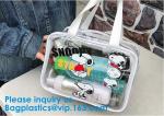 Custom Printing Tote Style Black Mirror Shiny Pvc Shopping Bag Hologram Stone