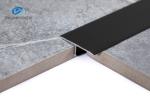 6063 Aluminum T Profiles 4mm Height 5--20μM Anodized Black Color
