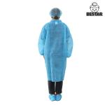 SPP 6xl Large Medium Disposable Lab Coat Blue Yellow For Doctor Clinic