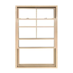 Wholesale 62 Series Small Apricot UPVC Single Hung Window PVC Vinyl Glass Grill from china suppliers