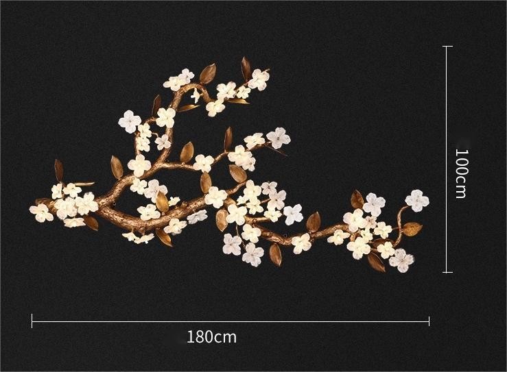 All Copper Light Luxury Flower Chandelier For Hotel Lobby Decorative