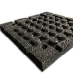 25mm 4pcs Eco Sports Outdoor Interlocking Tiles 20"X20"X1'' Thick Interlocking