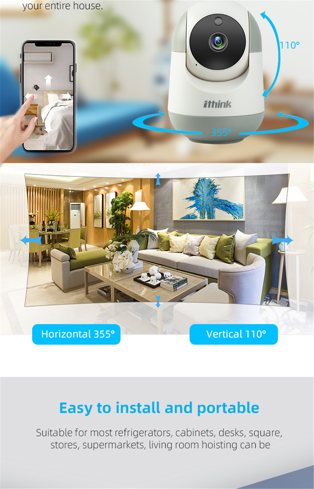 Y16-Indoor pan tilt IPC