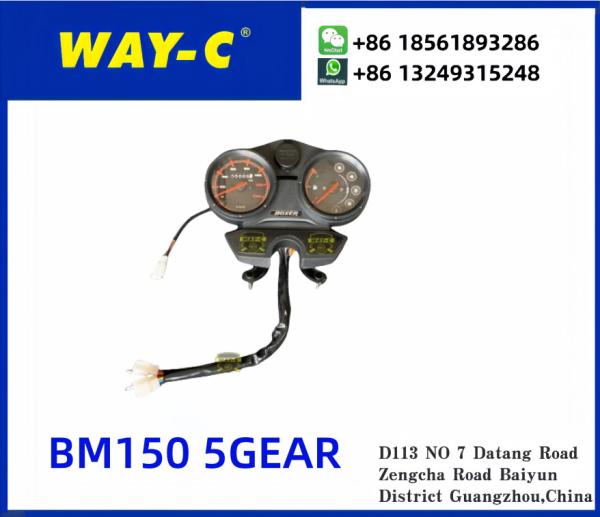 PF402416 Plastic Motorcycle Moto Speedometer With USB For BAJAJ BOXER BM150