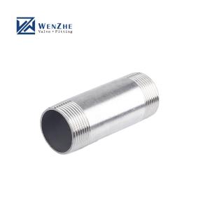 Wholesale Hexagon Head Code Stainless Steel Pipe Fittings Double Male Threaded Nipple Cast Pipe from china suppliers
