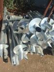 Q235 Grounding And Earthing Products Double Helix Lead Section Square Anchor