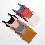 210gsm Yoga Activewear Sets Ribbed Two Piece Biker Short Sets