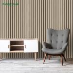 Nature Wood Oak White Color Sound Absorbing Akupanel Acoustic Wall Panel for