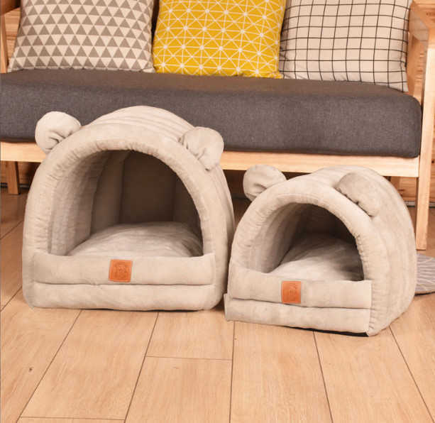 large cat cave bed