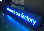 Traffic High Way LED Moving Message Display , Green / Blue Single Color LED