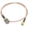 Buy cheap SMA Male To BNC Male Radio Low Impedance cable Rf Connector from wholesalers
